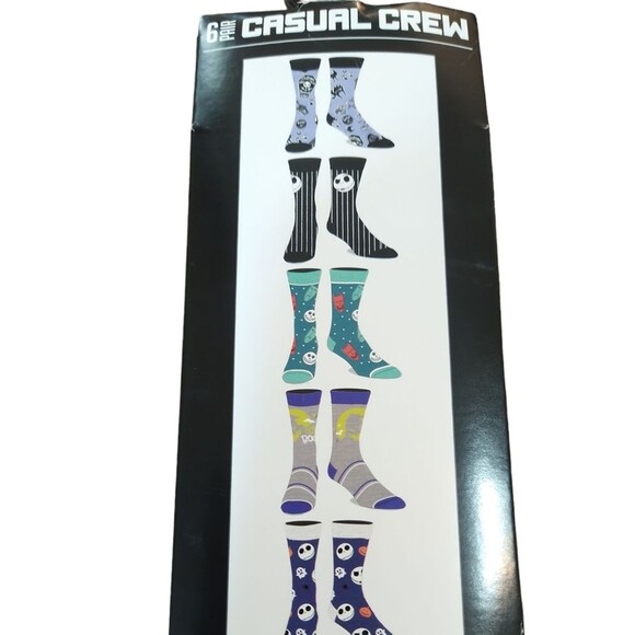 NWT Bioworld The Nightmare Before Christmas Crew Socks - Picture 2 of 5